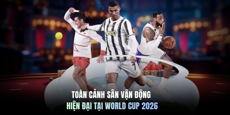 Toàn cảnh sân vận động hiện đại tại World Cup 2026